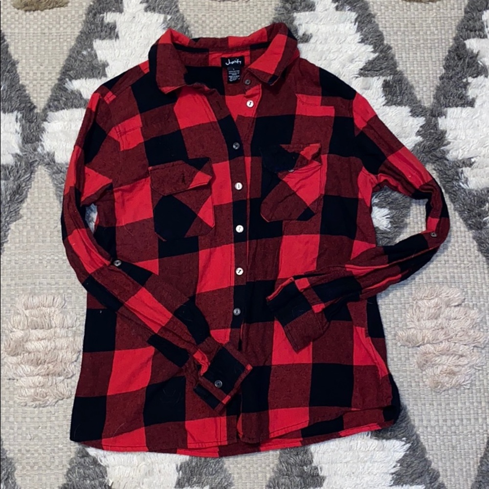 Flannel- L - DIP - Red
